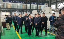 湖南省常德市市委書記、市長等領(lǐng)導蒞臨湖南省耐美特智能烘干工業(yè)設備有限公司視察指導工作